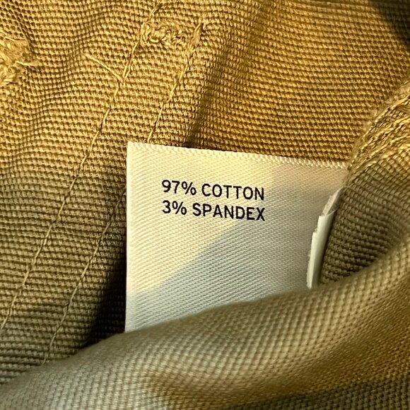 DULUTH Work Pants Men 38x31 Tan/Khaki Flex Fire Hose Relaxed Fit Cargo Pants - Picture 9 of 9